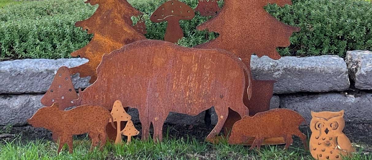 Gartenzaubereien Abri De Jardin En élan Et Sapin à Emboîter En