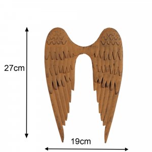 Engelsflügel aus Edelrost 27cm