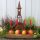 Adventszahlen Kerzenhalter  mit 1-4 Nummern Rost Weihnachtsstern zum Basteln