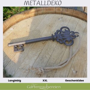 Deko-Schlüssel XXL Haus Gusseisen (36 cm) für Haus & Garten