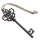Deko-Schlüssel XXL Haus Gusseisen (36 cm) für Haus & Garten
