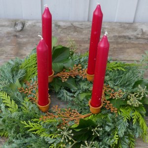 Kerzenhalter für 4 Kerzen aus Edelrost