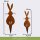 Gartenstecker Osterhasen 3er Set - 1 großer Hase 2 Häschen