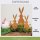 Gartenstecker Osterhasen 3er Set - 1 großer Hase 2 Häschen