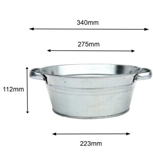 Mini-Teich Komplett-Set - Schwimmfrösche - Zinkwanne 5 Liter