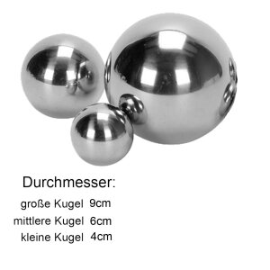 Miniteich Komplettset - 2 rote Seerosen & 6 silberne Kugeln