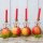 Adventszahlen Kerzenhalter mit Zahlen 1-4 6er Set Rost Weihnachtsstern zum Basteln