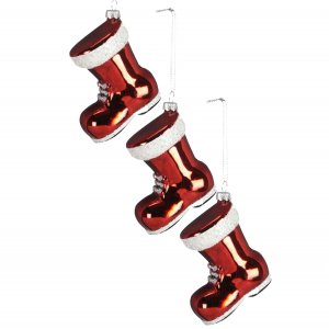 Christbaumkugel Stiefel 3er Set