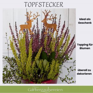 Beetstecker Hirsche stehend am Stab 2 Modelle