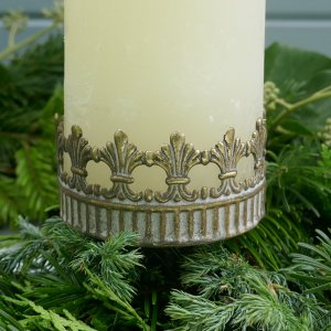 Kerzenhalter zum Stecken gold antik 7cm x 12cm
