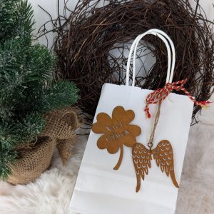 Kleeblatt Viel Glück 6er Set Rost Tischdeko