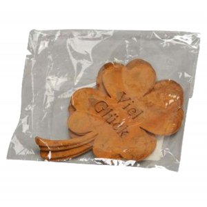 Kleeblatt Viel Glück 6er Set Rost Tischdeko