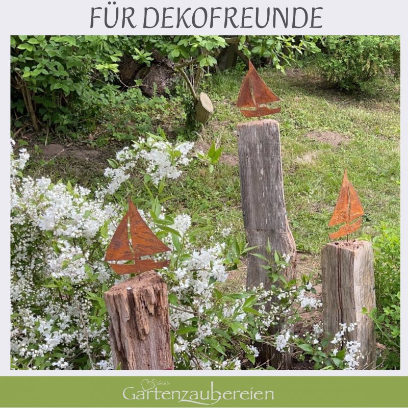 Rostige Fregatte Deko - Segelboot Zum Schrauben Für Garten & Terrasse