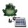 Wasserspeier frecher Frosch dunkelgrün Solarpumpe
