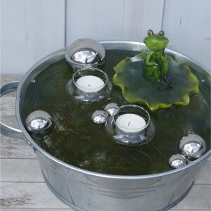 Schwimmkugeln 6er Set+ 2 Schwimmlichtern