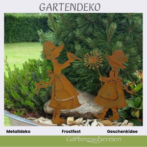 Gartenstecker Mädchen zum Stecken 2 Modelle 22cm