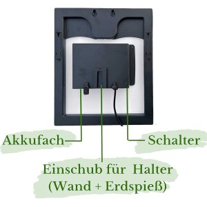 Akku Solarpumpe mit Fisch