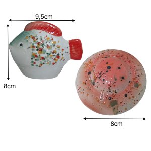 Miniteich komplett Linse Fisch in Rot