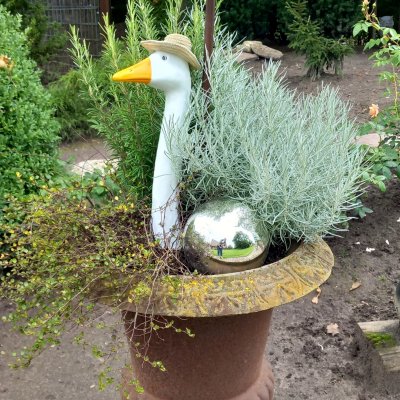 Supvox Acryl Gans Gartenstecker - Wetterfeste Dekofigur Für Terrasse & Garten