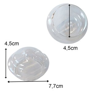 Keramik Schwimmkugeln & Teelichthalter Set Blau (5-tlg.)