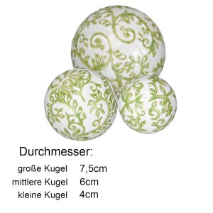 Schwimmkugel-Set in Grün mit Teelichtgläsern – Edle Teichdeko