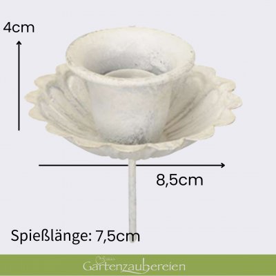 4er Set Kerzenflammen Aus Metall In Rostoptik - 16 Cm Hoch, Perfekt Für Winter- & Ganzjahresdeko