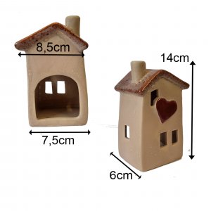 Wichtelhaus mit Herz und 2 Wichteltannen