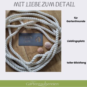 Gartenschild Moin Moin zum hängen 28x15cm  in grau