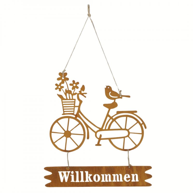 Gartendeko Rost Vase Mit Metallblumen - Vintage Deko Für Garten & Balkon