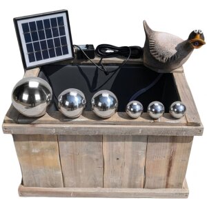 Miniteich Komplettset mit Solar-Wasserspeier kaufen
