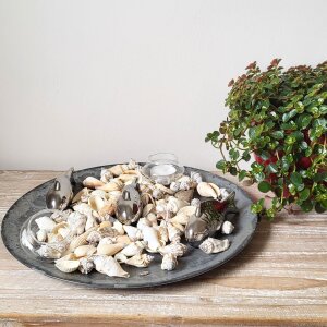 Schwimmfische Miniteich - 3 silberne Keramikfische 11cm - Dekorative Schwimmschalen für Teelichter - Set für Teich - Miniteichdeko - Schwimmfische Teich