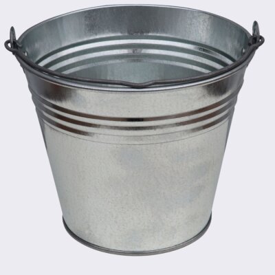 Zinkeimer 5L verzinkt – Robuster Metalleimer für Garten & Deko