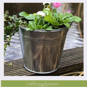 Zinkeimer 5L verzinkt – Robuster Metalleimer...