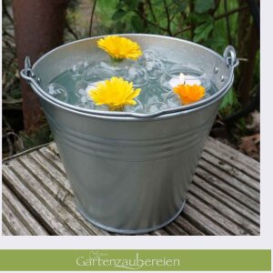 Zinkeimer 7l verzinkt – Robuster Pflanz- & Garteneimer
