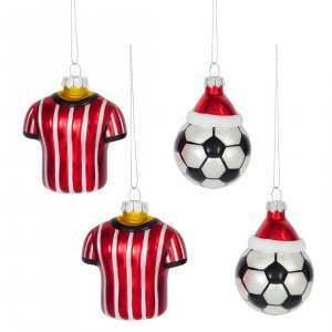 Christbaumkugeln 2er Set Fußball - Trikot –...