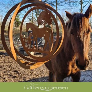 Windspiel XL Pferd mit Fohlen