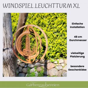 Windspiel XL Leuchtturm
