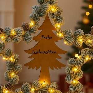 Rost Tannenbaum 2er-Set – Gartenstecker aus Metall