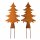 Rost Tannenbaum 2er-Set – Gartenstecker aus Metall