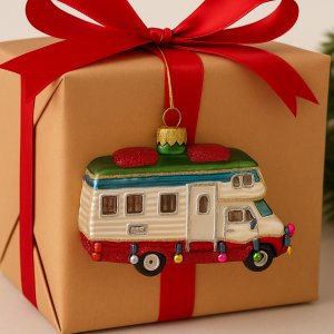 Christbaumkugel Wohnmobil – Glas Weihnachtsbaumschmuck für Camper