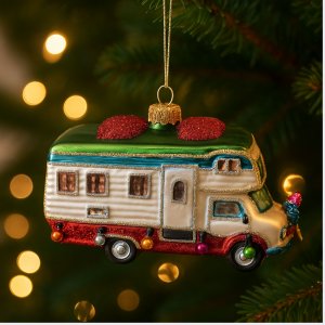 Christbaumkugel Wohnmobil – Glas Weihnachtsbaumschmuck für Camper