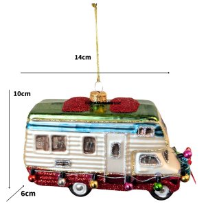 Christbaumkugel Wohnmobil – Glas Weihnachtsbaumschmuck für Camper