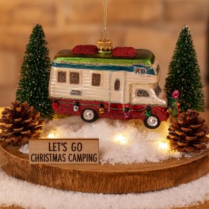 Christbaumkugel Wohnmobil – Glas Weihnachtsbaumschmuck für Camper