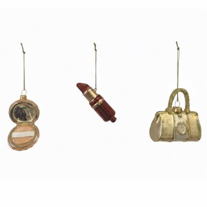 Christbaumanhänger 3er-Set – Handtasche,...