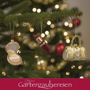 Christbaumanhänger 3er-Set – Handtasche,...