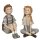 Kinder Mädchen und Junge sitzend 2 Modelle