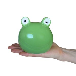 Schwimmfrosch Dekofigur aus Keramik für Teich & Miniteich kaufen