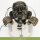 Wasserspeier Gargoyle Set mit Akku-Solarpumpe