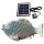 Solar Wasserspeier Fisch Keramik - Blau-Weiß - Teichdeko