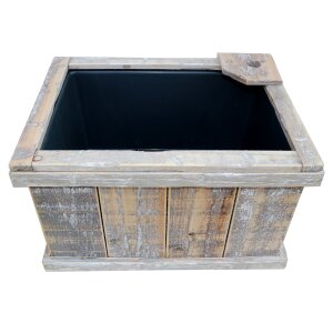 Holzkiste - Blumenkasten aus Holz inkl. Kunststoffeinsatz...
